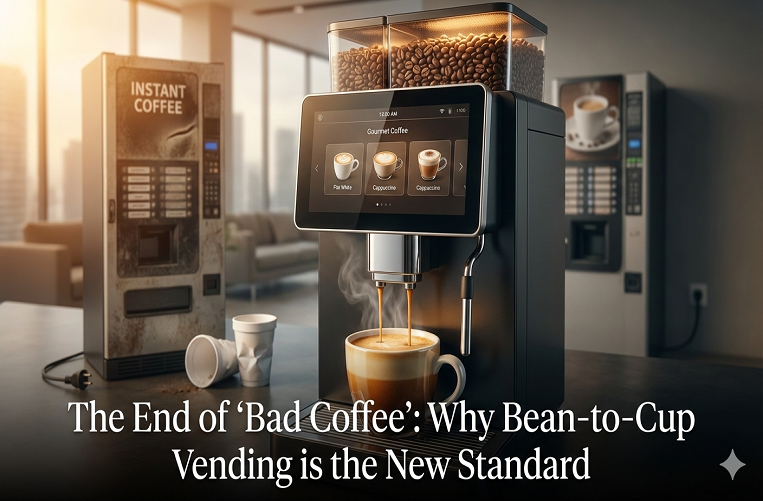 The End of "Bad Coffee": Why Bean-to-Cup Vending is the New Standard