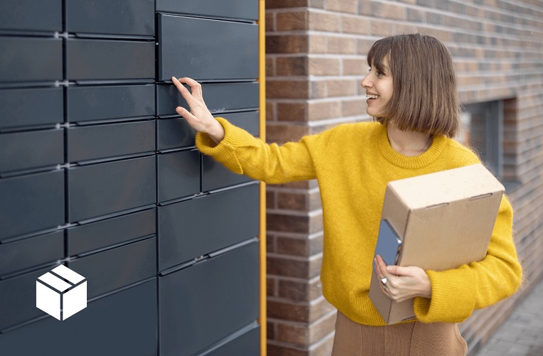 Parcel delivery locker in US and Germany