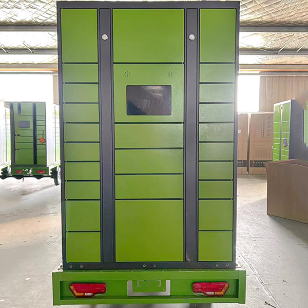 Minno Smart Electric Trike-Mounted Mobile Parcel Locker Outdoor Smart Metal Steel Automatic Package Locker