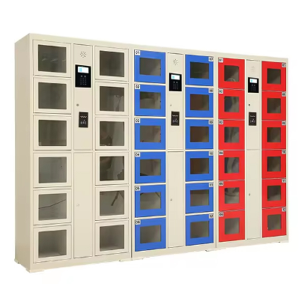 Minno Smart Electronic Bar Code Self-Service Storage Locker Halfway Function  Luggage Locker for Supermarket