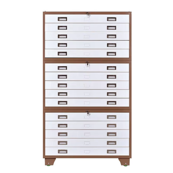 MINNO 5-Drawer Steel Flat File Cabinet