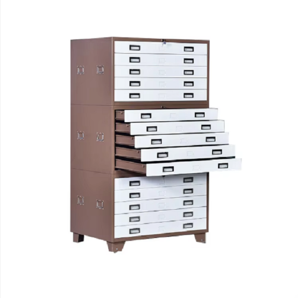 MINNO 5-Drawer Steel Flat File Cabinet