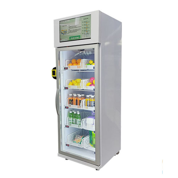 Single door smart fridge vending machine 